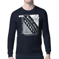 Toronto Maple Leafs Starter Shield Long Sleeve Graphic T-Shirt - Navy T-shirts