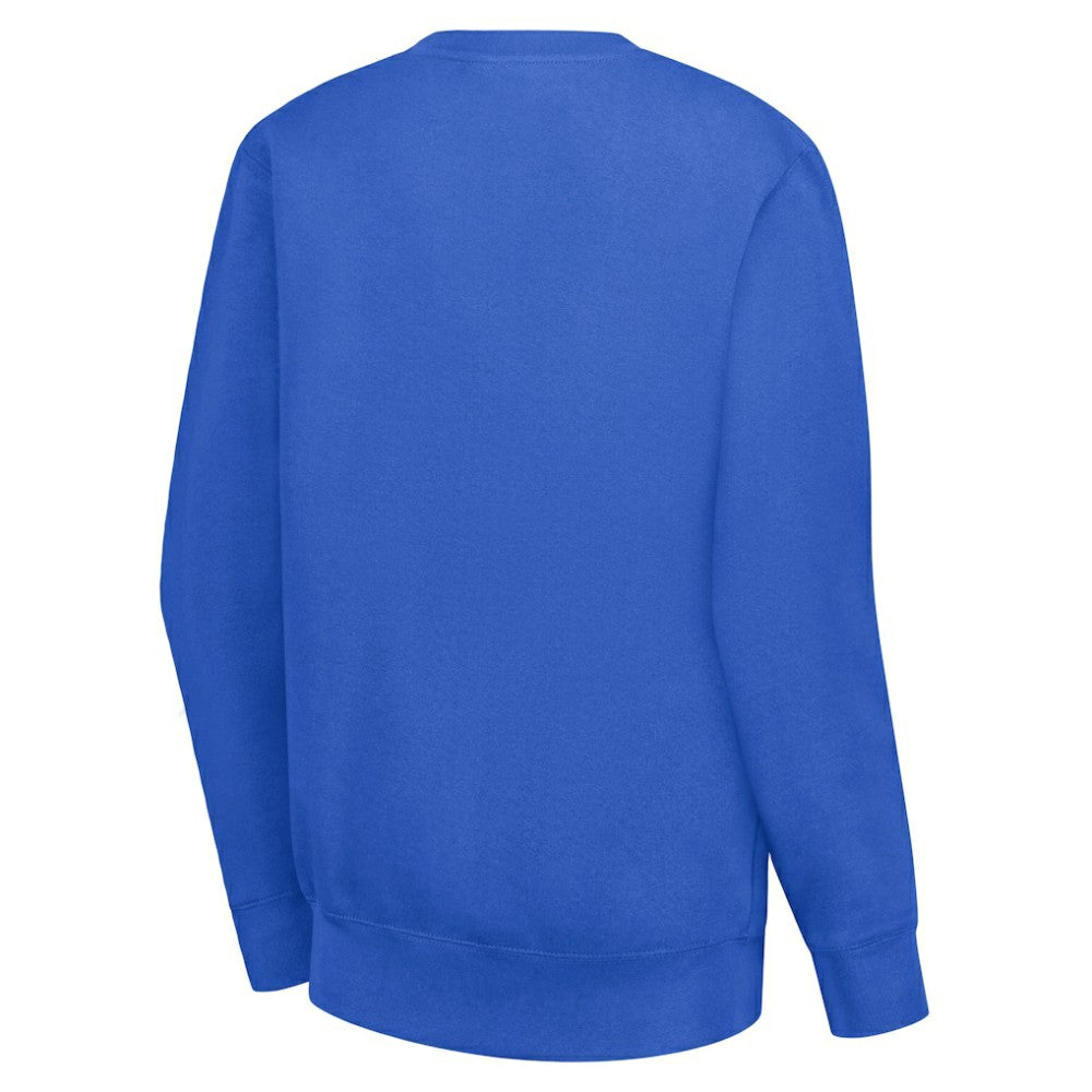 St. Louis Blues G-III 4Her by Carl Banks Women's Collage Graphic Fleece Long Sleeve Pullover Sweatshirt - Blue Sweatshirts