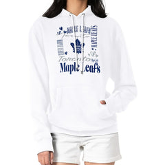 Toronto Maple Leafs G-III 4Her by Carl Banks Women's Collage Team Graphic Tri-Blend Fleece Pullover Hoodie - White Hoodies