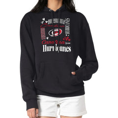 Carolina Hurricanes G-III 4Her by Carl Banks Women's Collage Team Graphic Tri-Blend Fleece Pullover Hoodie - Black Hoodies
