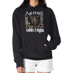 Vegas Golden Knights G-III 4Her by Carl Banks Women's Collage Team Graphic Tri-Blend Fleece Pullover Hoodie - Black Hoodies