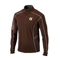 San Diego Padres Cooperstown Collection Omni-Wick Shotgun Quarter-Zip Top Brown