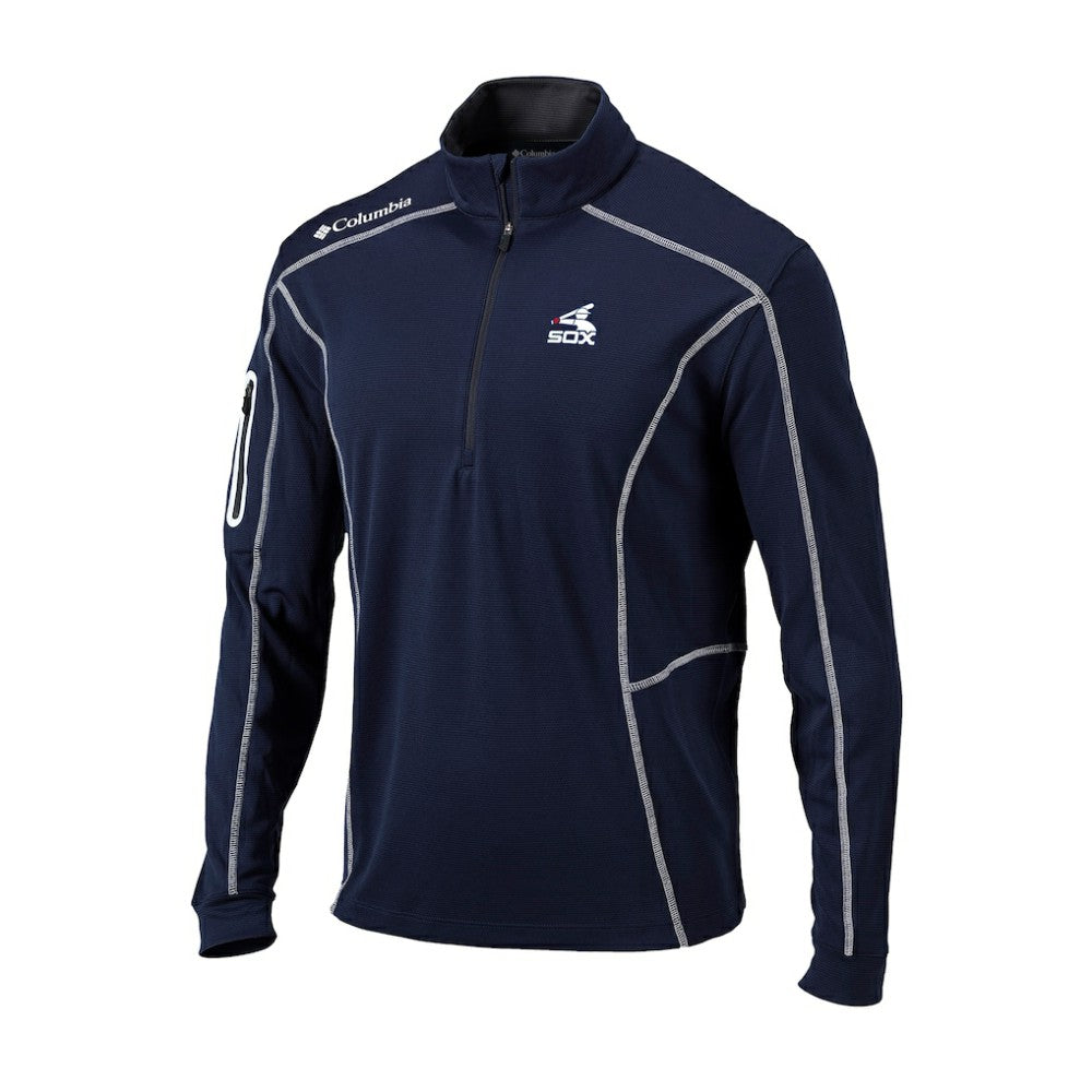 Chicago White Sox Cooperstown Collection Omni-Wick Shotgun Quarter-Zip Top Navy