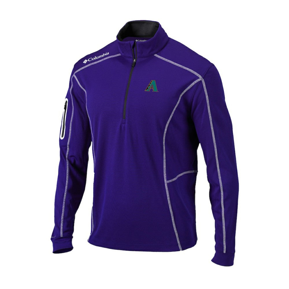 Arizona Diamondbacks Cooperstown Collection Omni-Wick Shotgun Quarter-Zip Top Purple