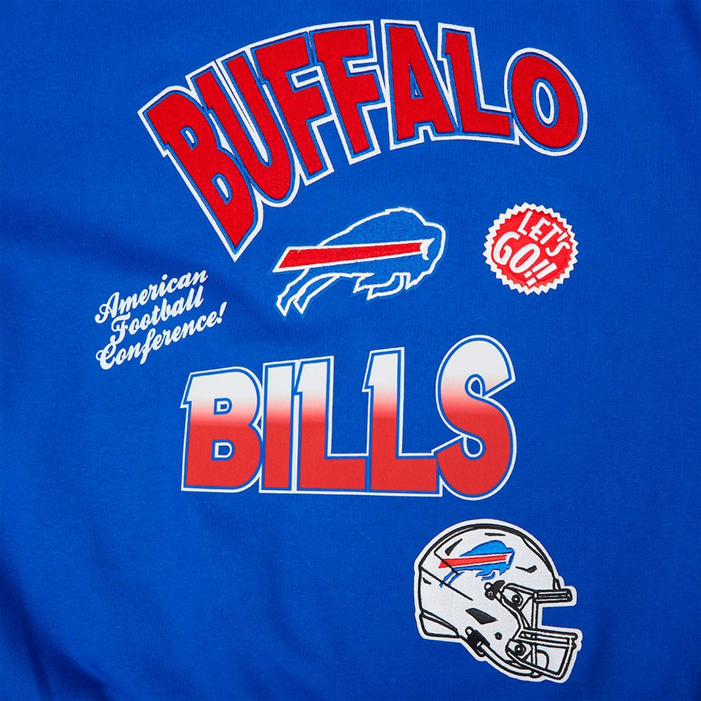 Buffalo Bills Pro Standard Turn It Up Drop Shoulder Pullover Sweatshirt - Royal for sale