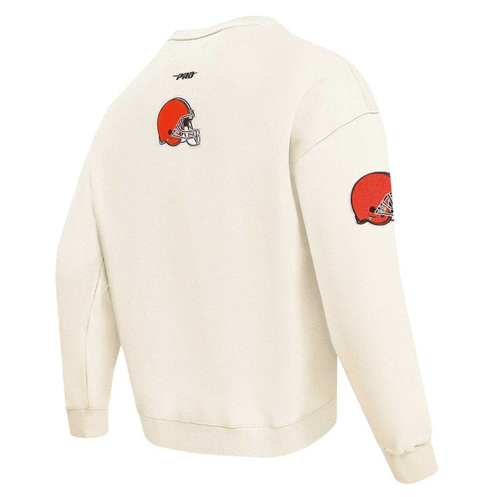 Cleveland Browns Pro Standard Turn It Up Pullover Sweatshirt - Cream cheap