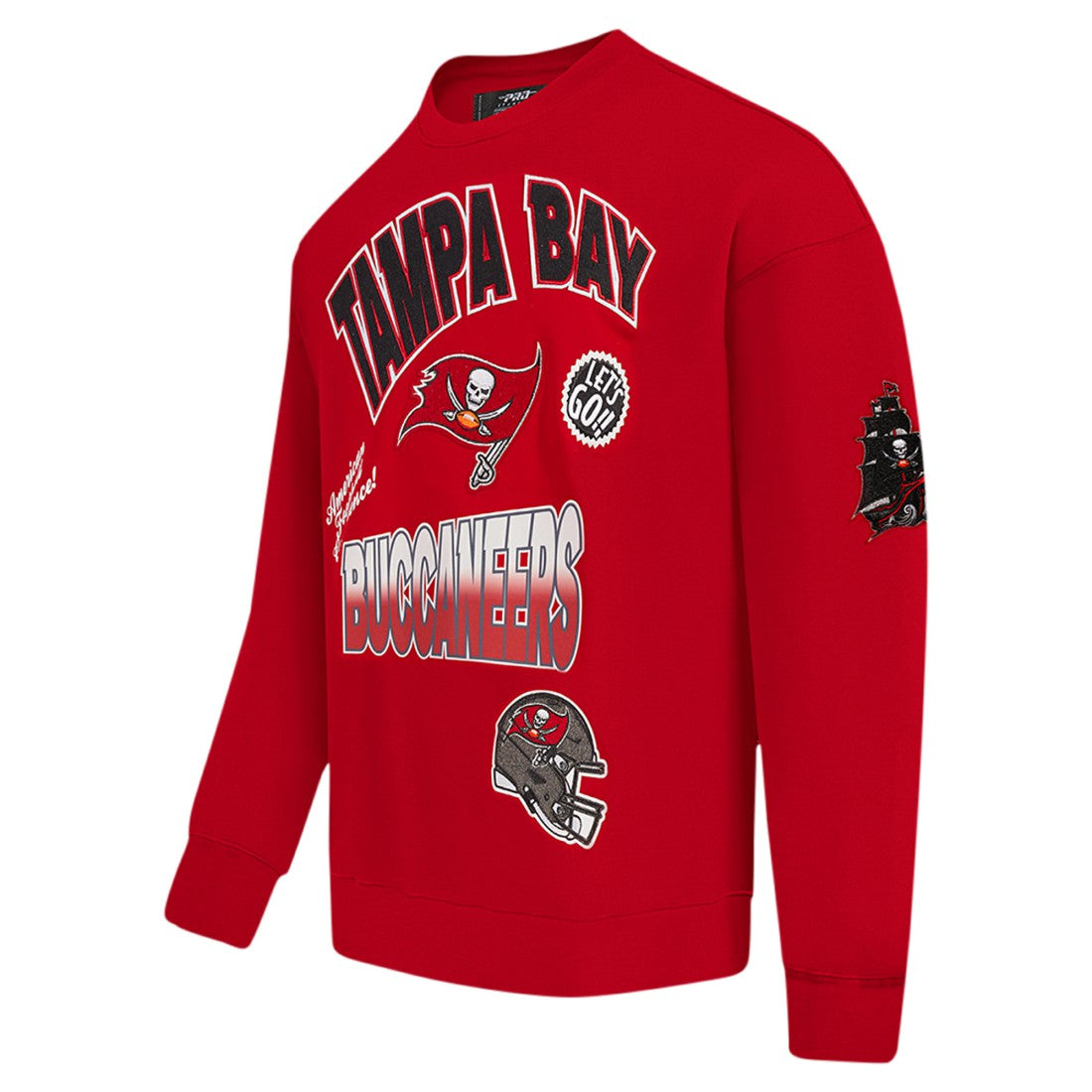 Tampa Bay Buccaneers Pro Standard Turn It Up Drop Shoulder Pullover Sweatshirt - Red on sale