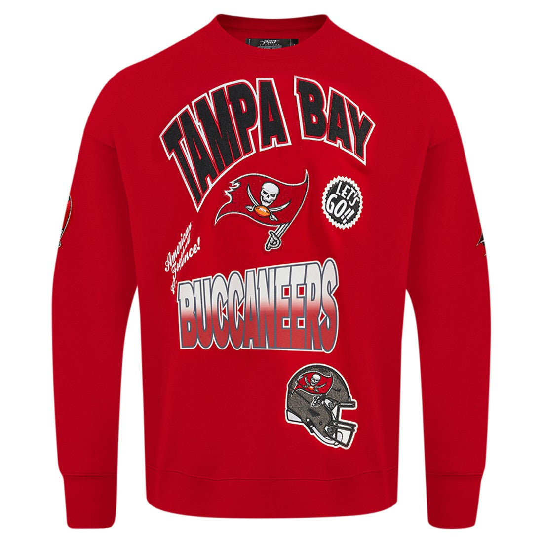 Tampa Bay Buccaneers Pro Standard Turn It Up Drop Shoulder Pullover Sweatshirt - Red on sale