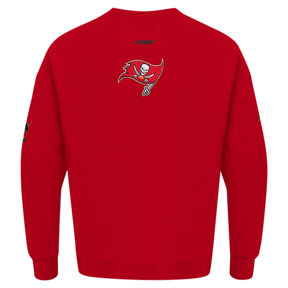 Tampa Bay Buccaneers Pro Standard Turn It Up Drop Shoulder Pullover Sweatshirt - Red on sale