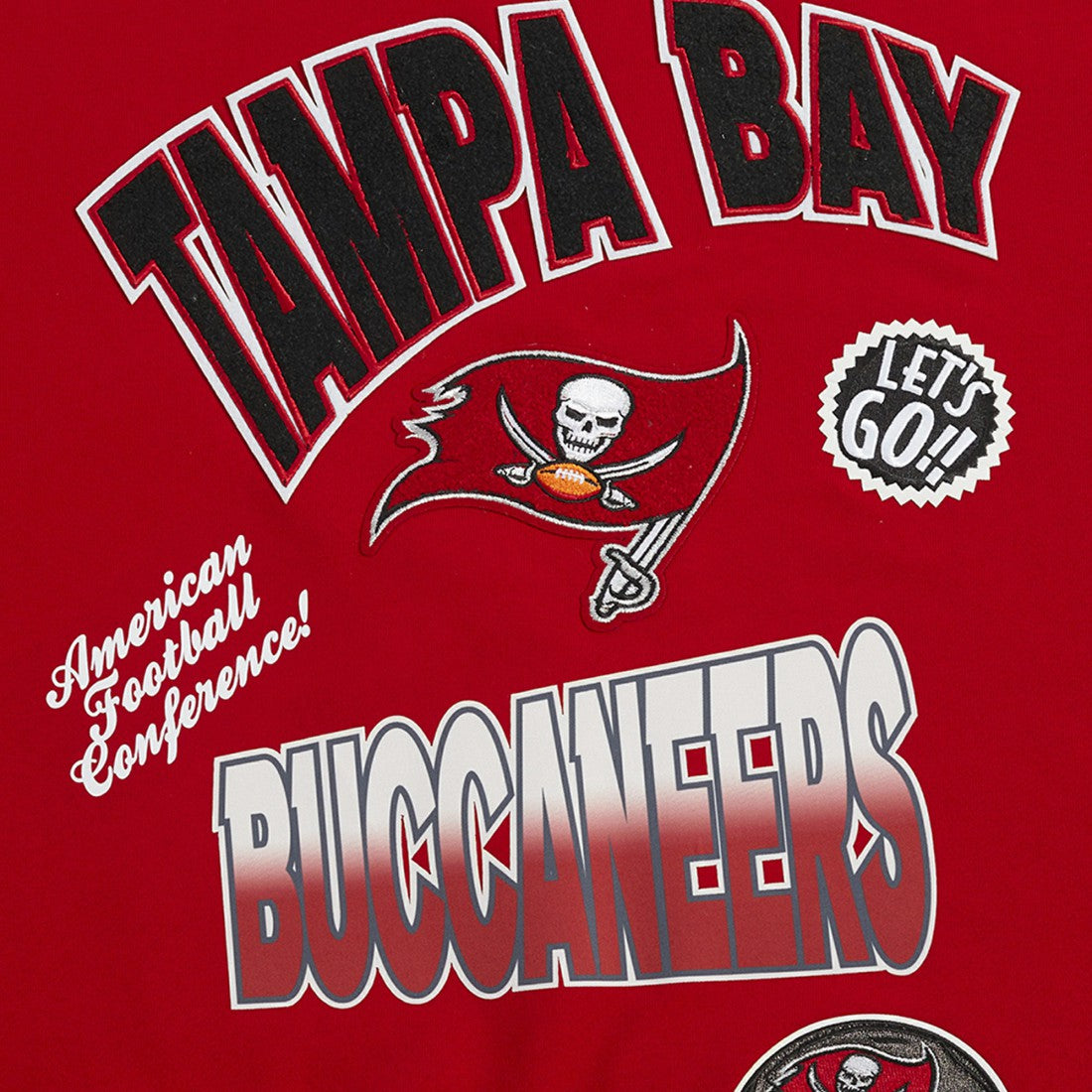 Tampa Bay Buccaneers Pro Standard Turn It Up Drop Shoulder Pullover Sweatshirt - Red on sale