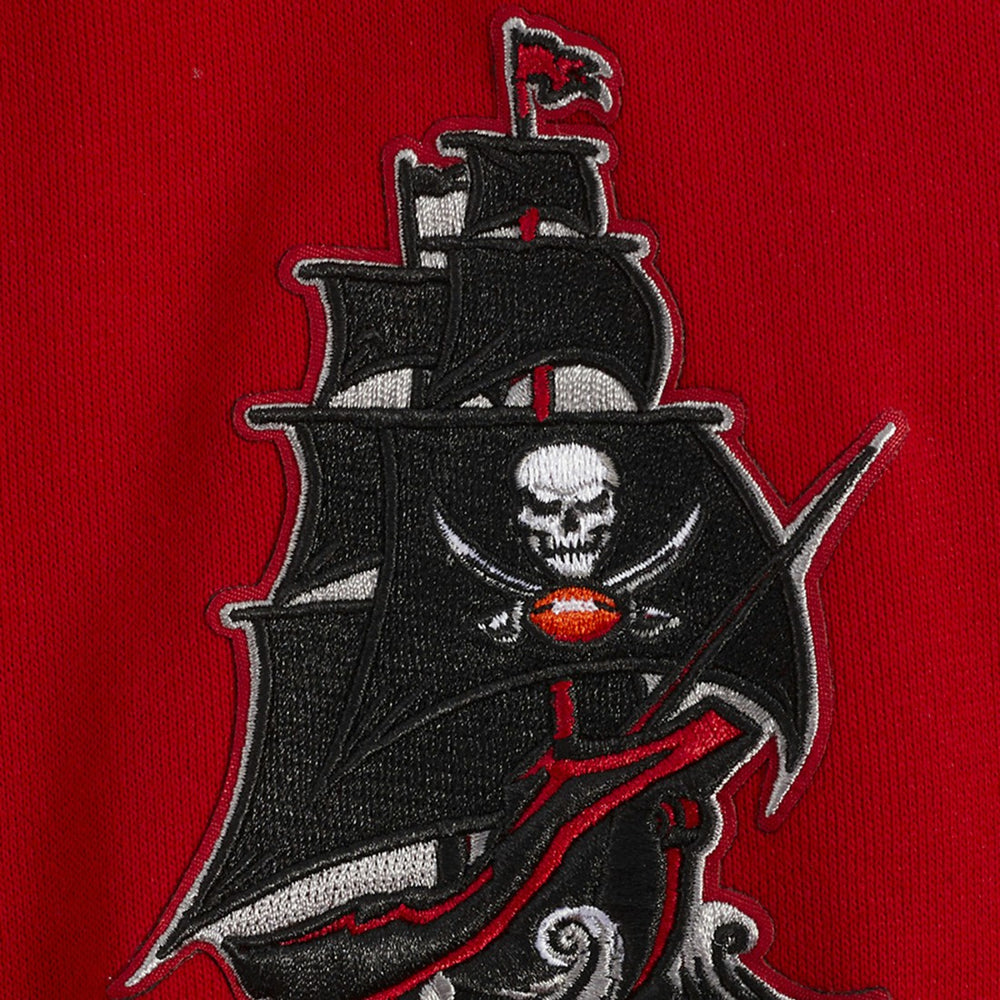 Tampa Bay Buccaneers Pro Standard Turn It Up Drop Shoulder Pullover Sweatshirt - Red on sale