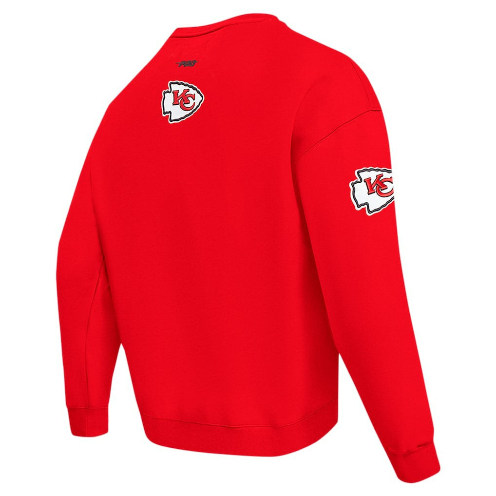 Kansas City Chiefs Pro Standard Turn It Up Drop Shoulder Pullover Sweatshirt - Red online