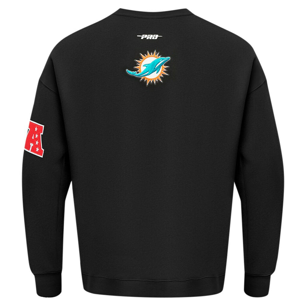 Miami Dolphins Pro Standard Turn It Up Drop Shoulder Pullover Sweatshirt - Black cheap