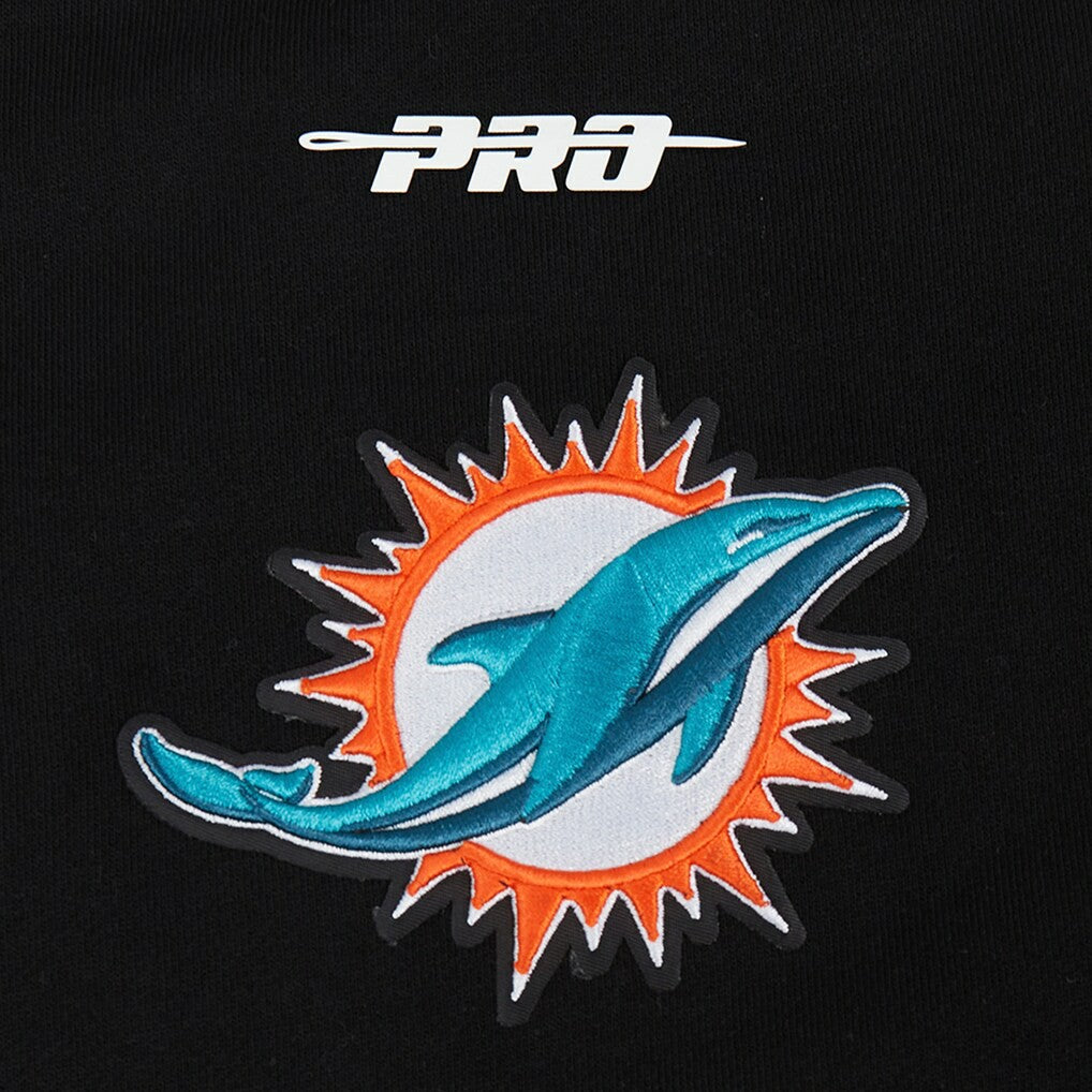 Miami Dolphins Pro Standard Turn It Up Drop Shoulder Pullover Sweatshirt - Black cheap