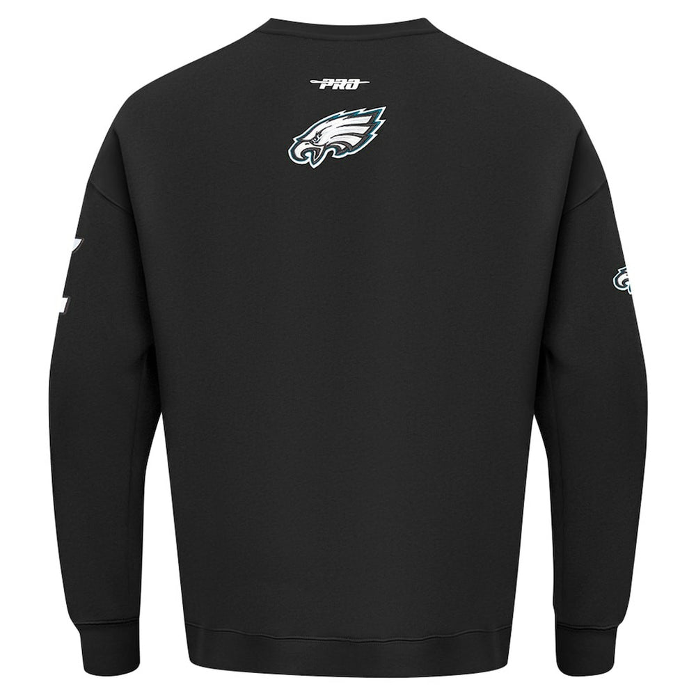 Philadelphia Eagles Pro Standard Turn It Up Drop Shoulder Pullover Sweatshirt - Black cheap
