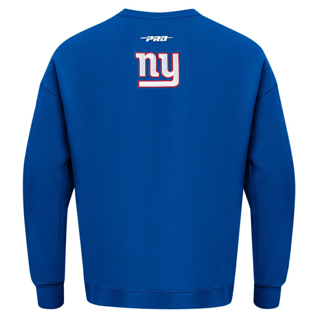 New York Giants Pro Standard Turn It Up Drop Shoulder Pullover Sweatshirt - Royal on sale