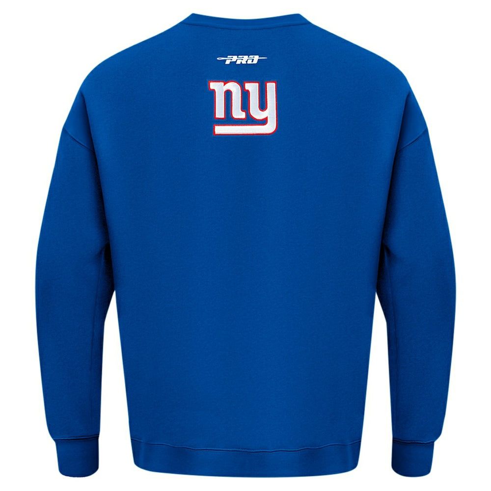 New York Giants Pro Standard Turn It Up Drop Shoulder Pullover Sweatshirt - Royal on sale