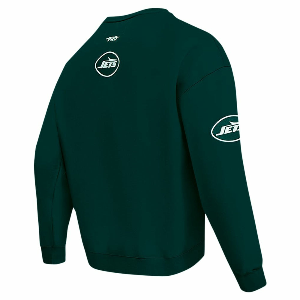 New York Jets Pro Standard Turn It Up Drop Shoulder Pullover Sweatshirt - Green discount