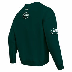 New York Jets Pro Standard Turn It Up Drop Shoulder Pullover Sweatshirt - Green discount