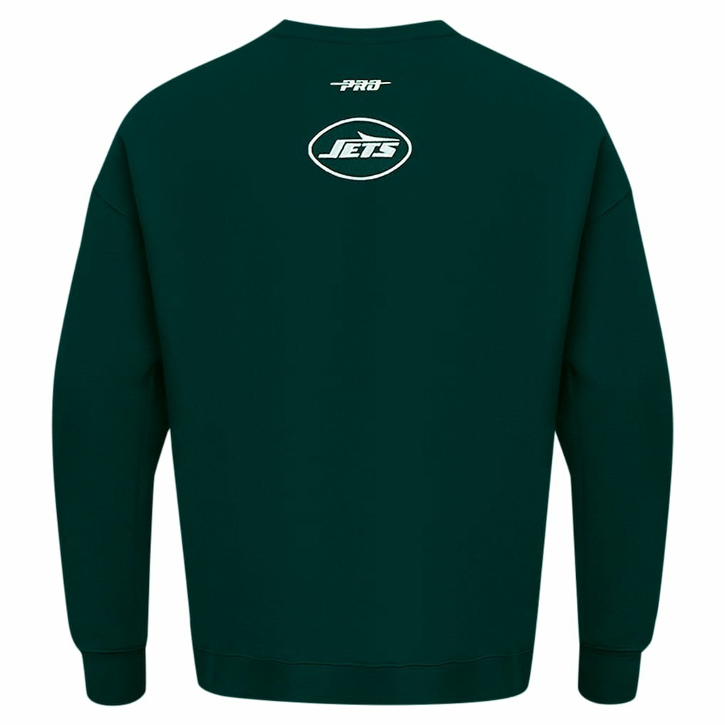 New York Jets Pro Standard Turn It Up Drop Shoulder Pullover Sweatshirt - Green discount