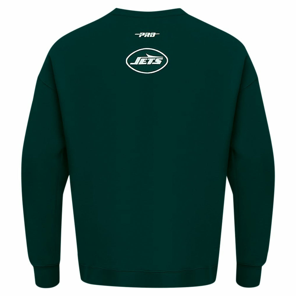 New York Jets Pro Standard Turn It Up Drop Shoulder Pullover Sweatshirt - Green discount