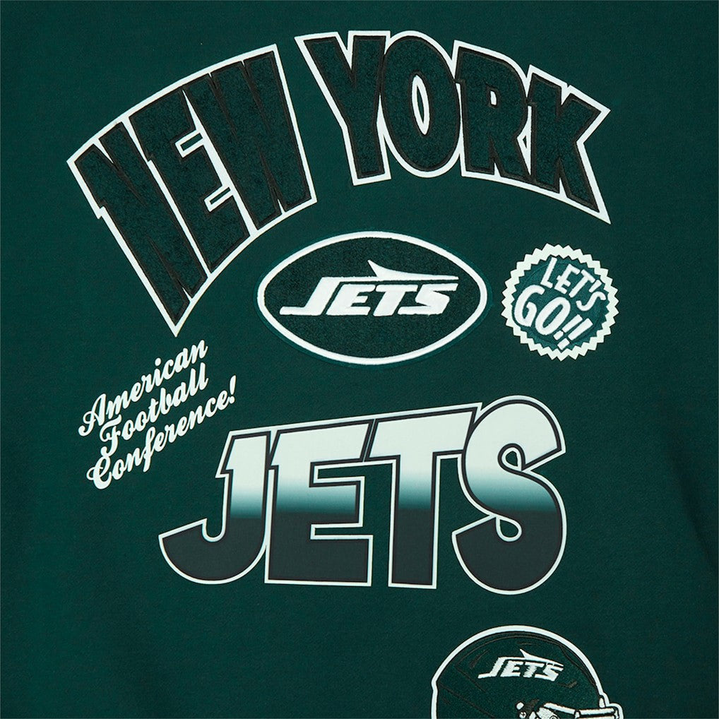 New York Jets Pro Standard Turn It Up Drop Shoulder Pullover Sweatshirt - Green discount