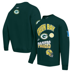 Green Bay Packers Pro Standard Turn It Up Drop Shoulder Pullover Sweatshirt - Green online