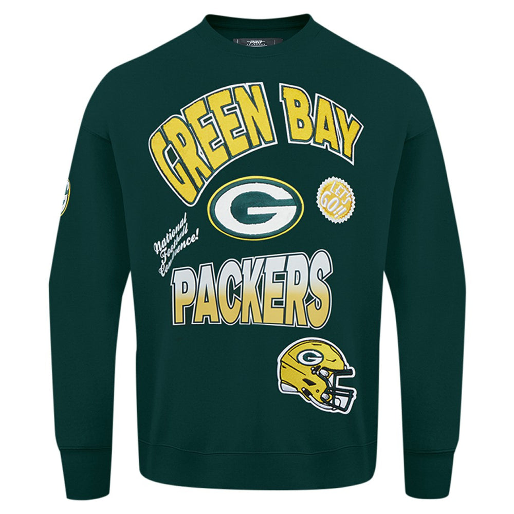 Green Bay Packers Pro Standard Turn It Up Drop Shoulder Pullover Sweatshirt - Green online