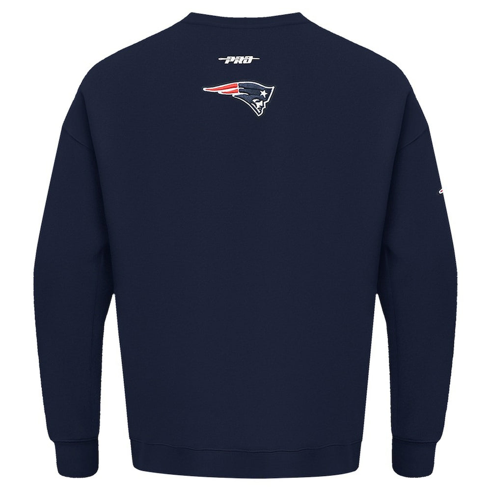 New England Patriots Pro Standard Turn It Up Drop Shoulder Pullover Sweatshirt - Navy on sale