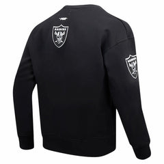 Las Vegas Raiders Pro Standard Turn It Up Drop Shoulder Pullover Sweatshirt - Black sale