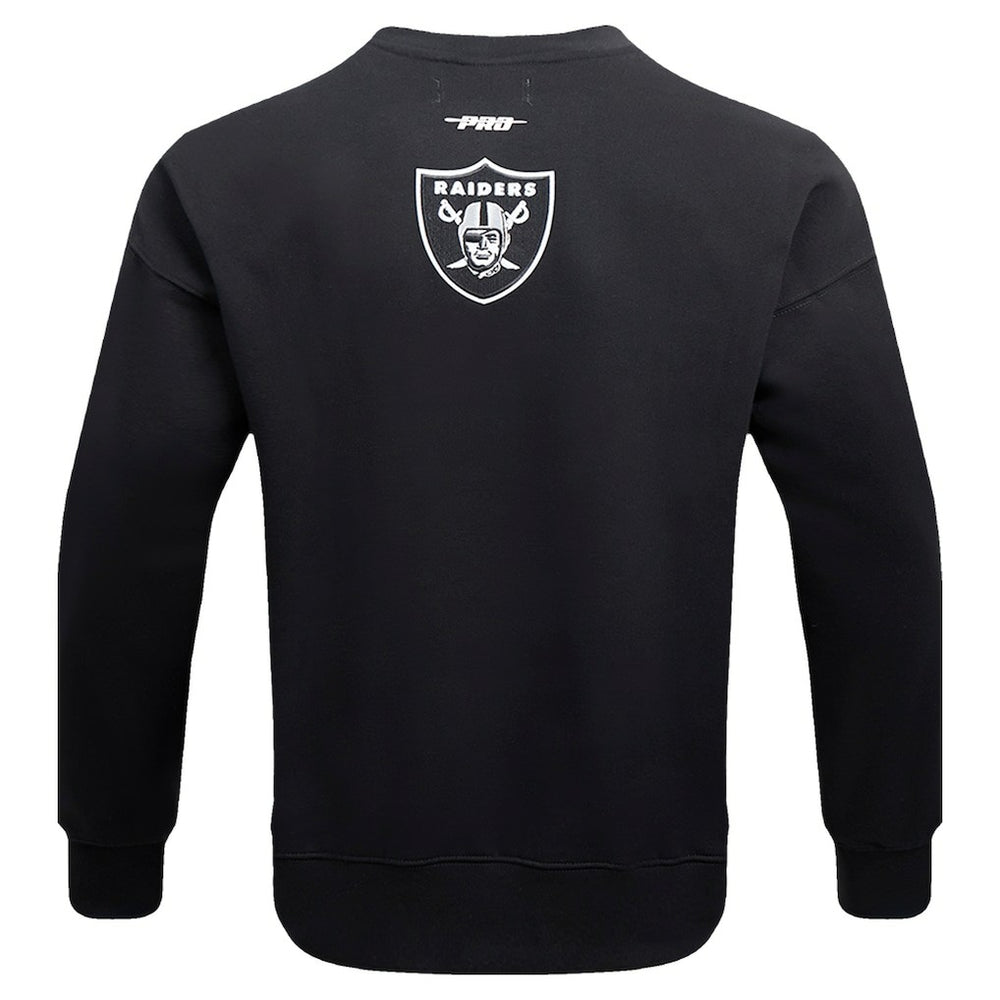 Las Vegas Raiders Pro Standard Turn It Up Drop Shoulder Pullover Sweatshirt - Black sale