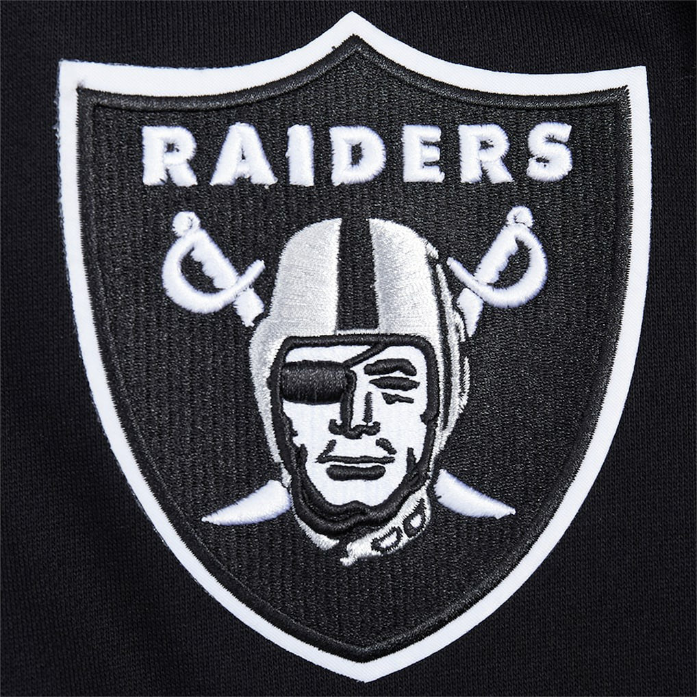 Las Vegas Raiders Pro Standard Turn It Up Drop Shoulder Pullover Sweatshirt - Black sale