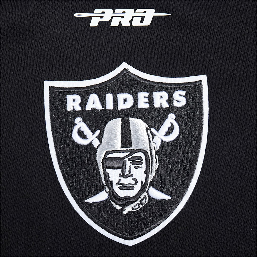 Las Vegas Raiders Pro Standard Turn It Up Drop Shoulder Pullover Sweatshirt - Black sale