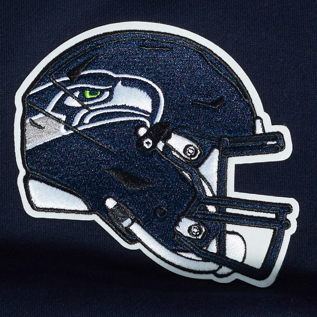 Seattle Seahawks Pro Standard Turn It Up Drop Shoulder Pullover Sweatshirt - College Navy outlet