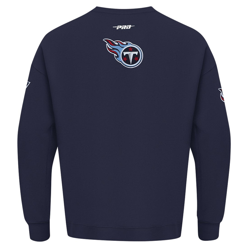 Tennessee Titans Pro Standard Turn It Up Drop Shoulder Pullover Sweatshirt - Navy discount