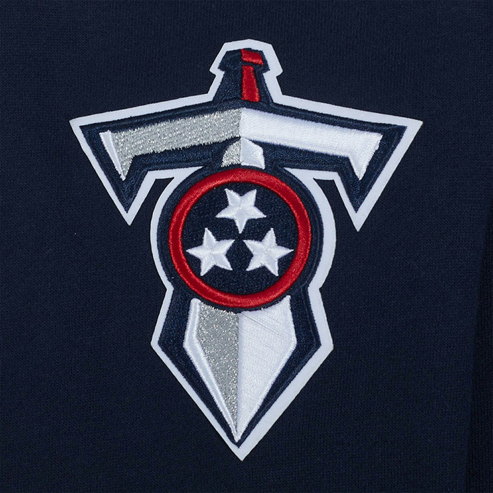 Tennessee Titans Pro Standard Turn It Up Drop Shoulder Pullover Sweatshirt - Navy discount