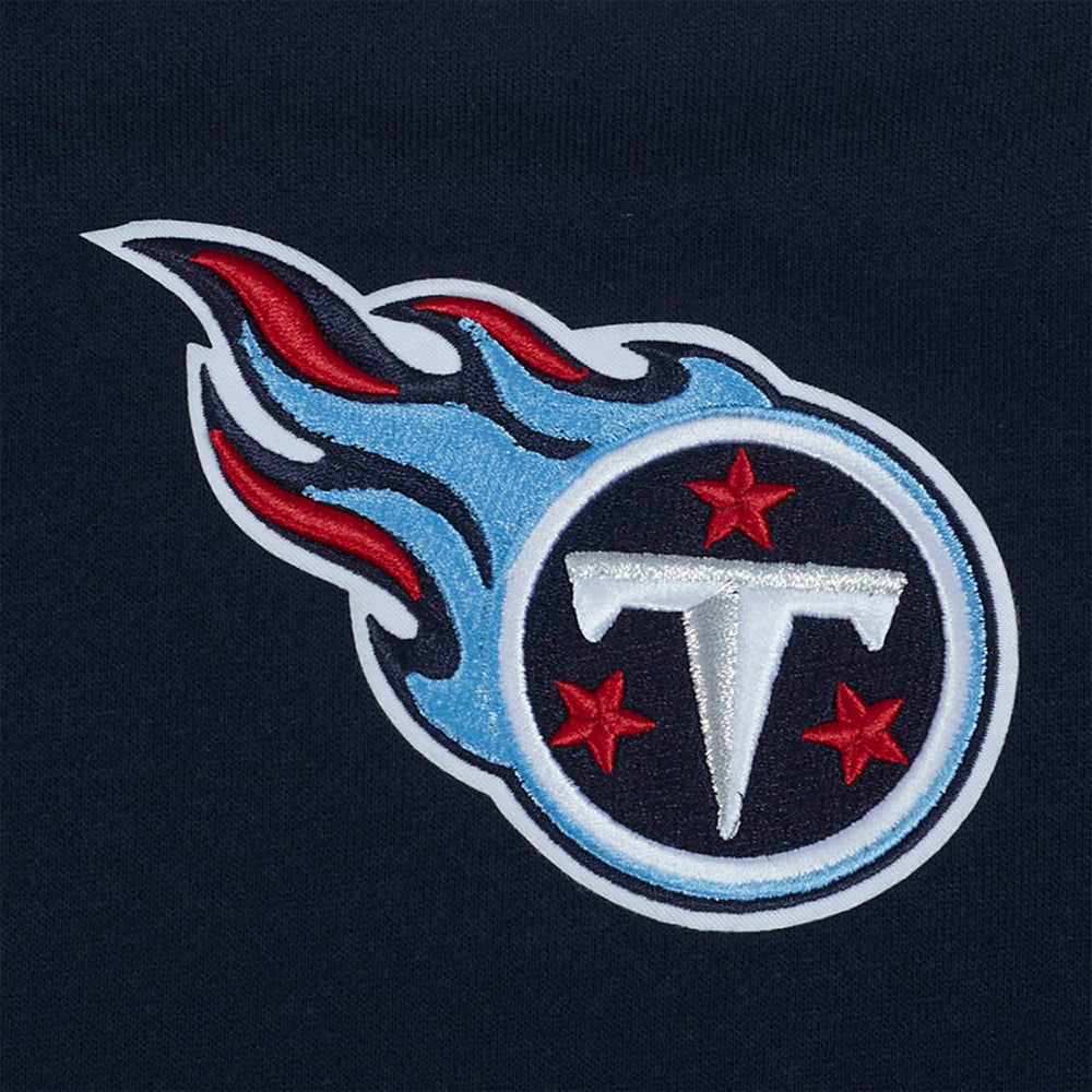 Tennessee Titans Pro Standard Turn It Up Drop Shoulder Pullover Sweatshirt - Navy discount