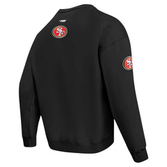 San Francisco 49ers Pro Standard Turn It Up Drop Shoulder Pullover Sweatshirt - Black for sale