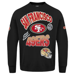 San Francisco 49ers Pro Standard Turn It Up Drop Shoulder Pullover Sweatshirt - Black for sale