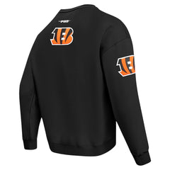 Cincinnati Bengals Pro Standard Turn It Up Drop Shoulder Pullover Sweatshirt - Black cheap