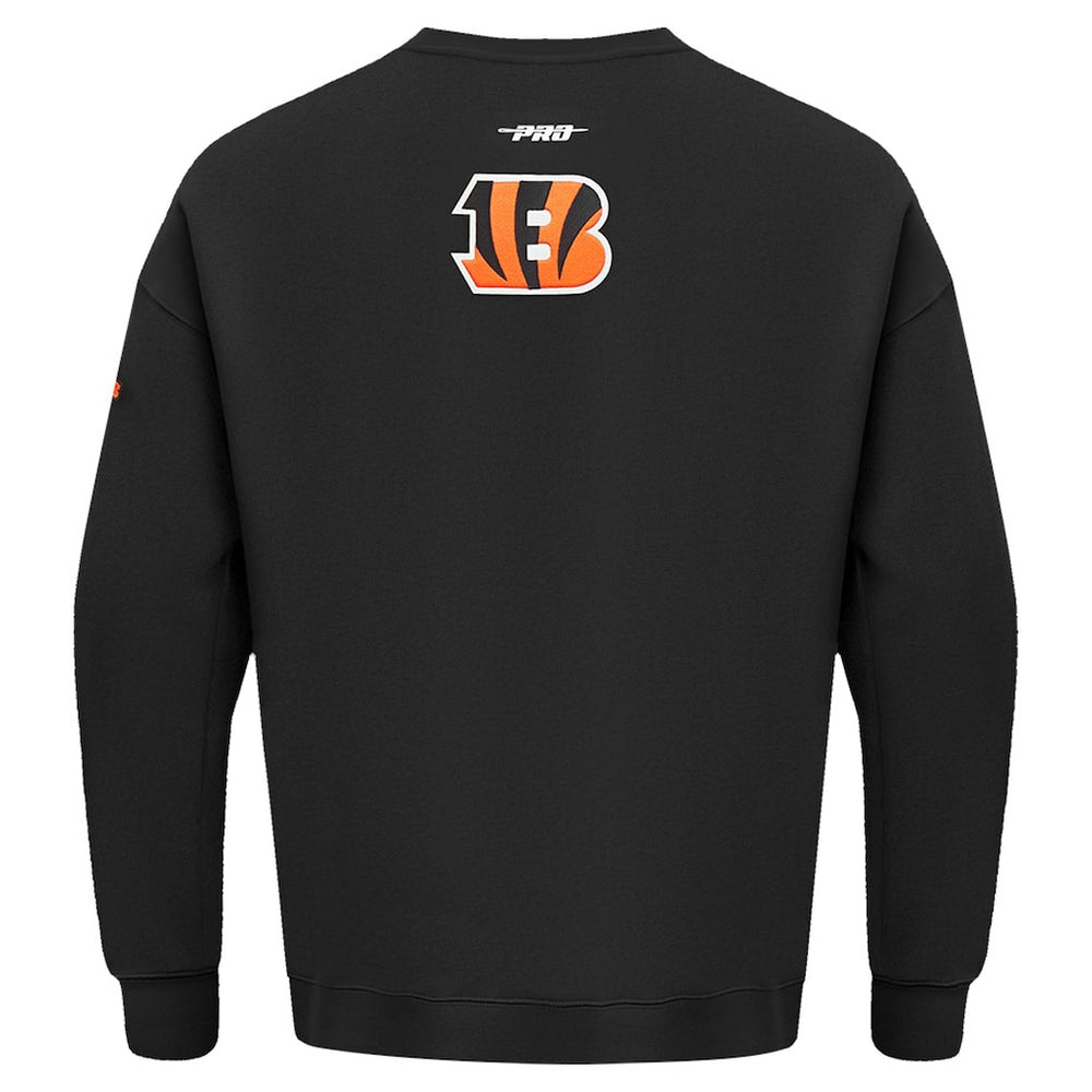 Cincinnati Bengals Pro Standard Turn It Up Drop Shoulder Pullover Sweatshirt - Black cheap