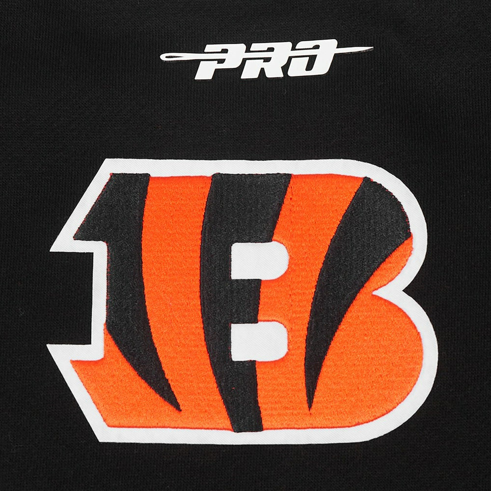 Cincinnati Bengals Pro Standard Turn It Up Drop Shoulder Pullover Sweatshirt - Black cheap