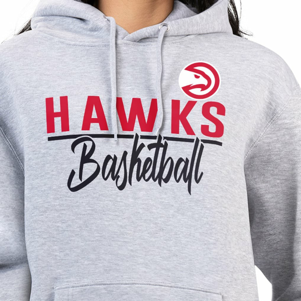 Atlanta Hawks G-III 4Her by Carl Banks Women's Graphics Fleece Pullover Hoodie - Heather Gray outlet