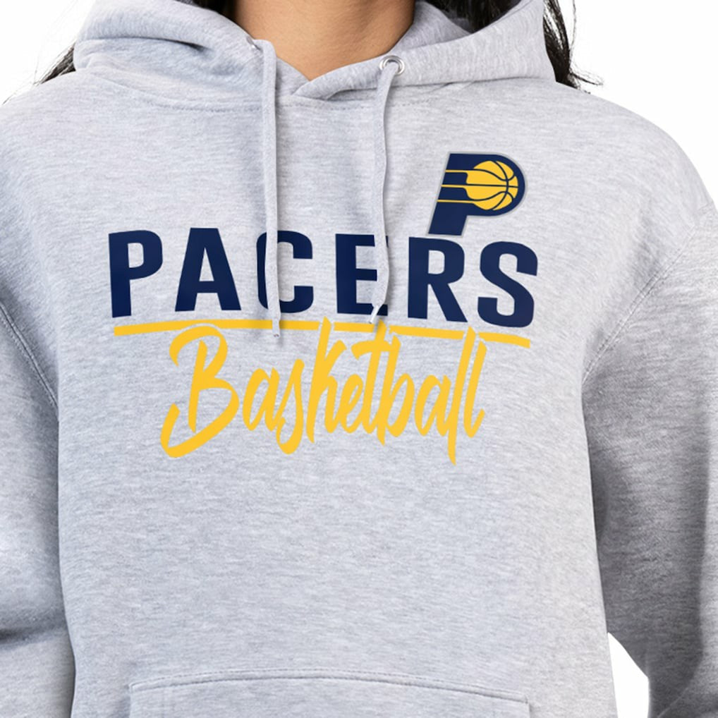 Indiana Pacers G-III 4Her by Carl Banks Women's Graphics Fleece Pullover Hoodie - Heather Gray online