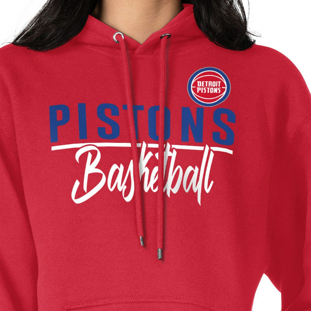 Detroit Pistons G-III 4Her by Carl Banks Women's Graphics Fleece Pullover Hoodie sale - Red for sale