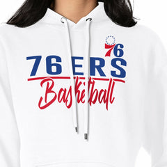 Philadelphia 76ers G-III 4Her by Carl Banks Women's Graphics Fleece Pullover Hoodie - White cheap