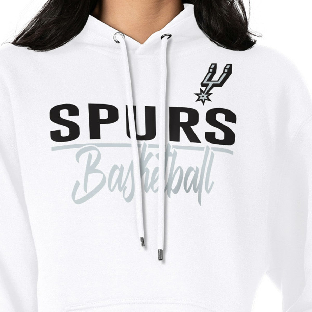 San Antonio Spurs G-III 4Her by Carl Banks Women's Graphics Fleece Pullover Hoodie - White discount