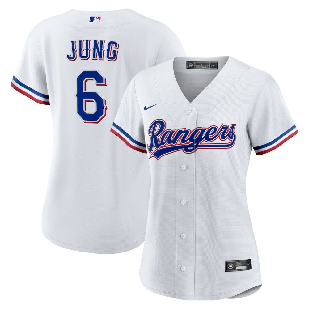 Josh Jung Texas Rangers Women's Home Replica Jersey White