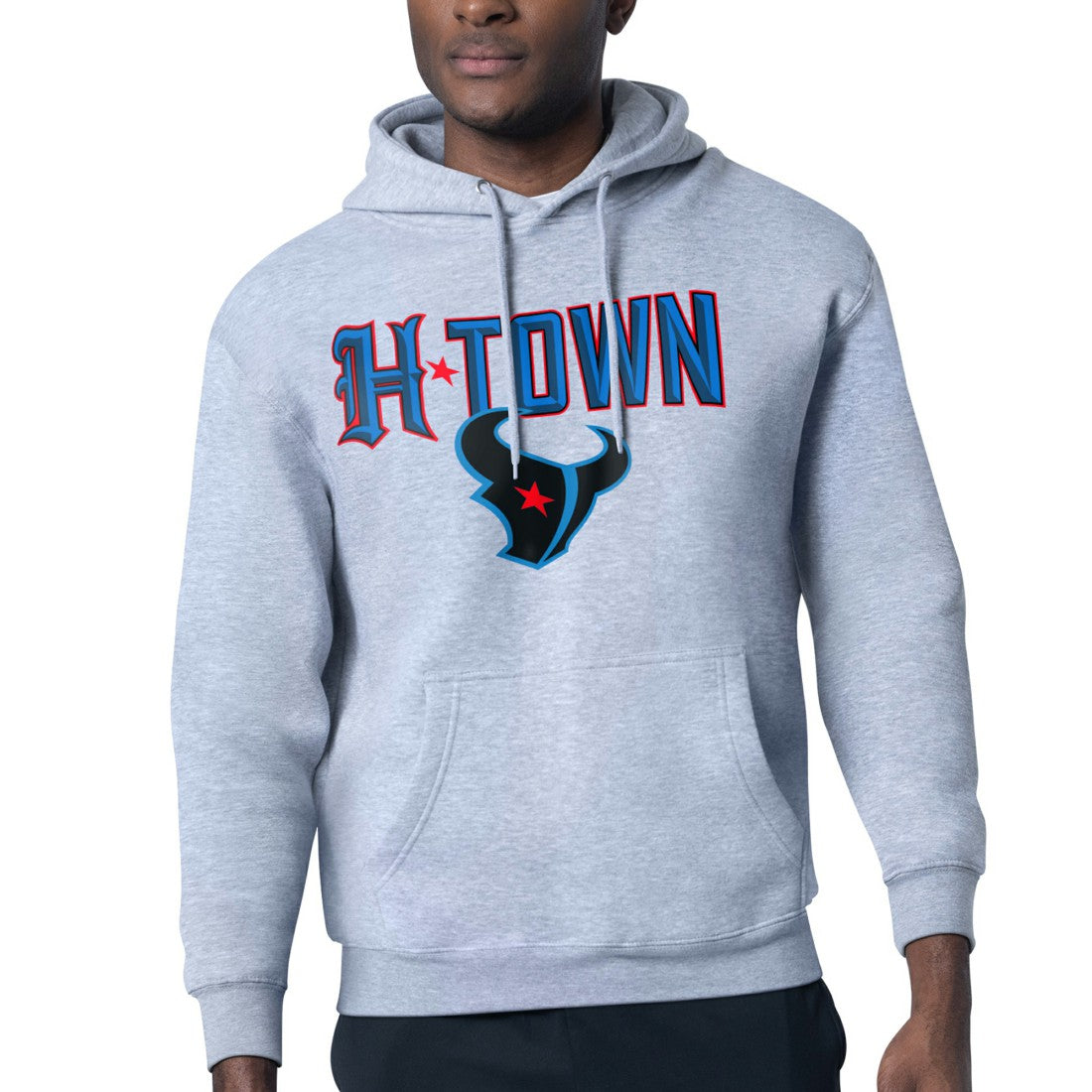 Houston Texans Starter H-Town Graphic Fleece Pullover Hoodie - Heather Gray outlet