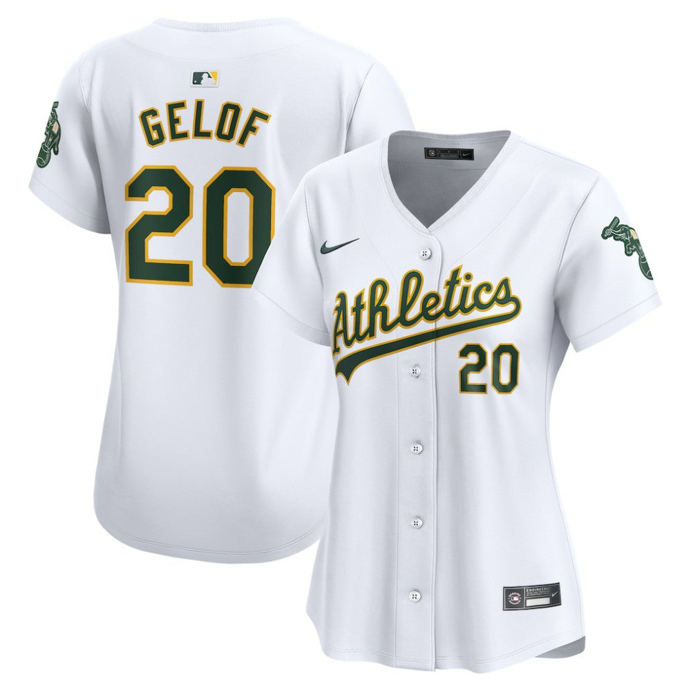 Zack Gelof Athletics Women's Home Limited Player Jersey - White